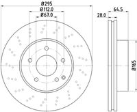 COMLINE ADC2853V - Disco de freno - Comline