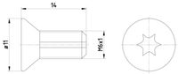 HELLA 8DZ355209121 - Tornillo, disco de freno