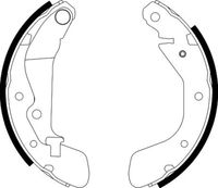 HELLA 8DB355002791 - Juego de zapatas de frenos
