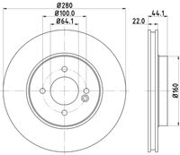COMLINE ADC1787V - Disco de freno - Comline