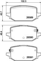 BLUE PRINT ADBP420162 - Juego de pastillas de freno