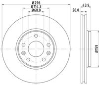 COMLINE ADC3013 - Disco de freno - Comline