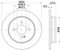 HELLA 8DD 355 118-501 - Disco de freno