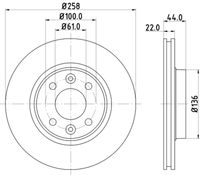COMLINE ADC2719V - Disco de freno - Comline