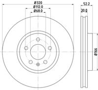 COMLINE ADC2907V - Disco de freno - Comline