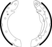 HELLA 8DB355001241 - Juego de zapatas de frenos