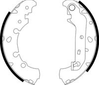 HELLA 8DB355002411 - Juego de zapatas de frenos