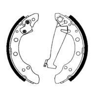 HELLA 8DB355001341 - Juego de zapatas de frenos
