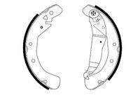 HELLA 8DB355001631 - Juego de zapatas de frenos