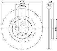 COMLINE ADC1646V - Disco de freno - Comline
