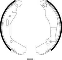 HELLA 8DB355002951 - Juego de zapatas de frenos