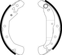 HELLA 8DB355002631 - Juego de zapatas de frenos