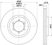 BLUE PRINT ADH24378 - Disco de freno