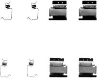 HELLA 8DZ355202661 - Kit de accesorios, pastillas de frenos