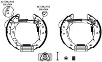 HELLA 8DB355004431 - Juego de zapatas de frenos - Shoe Kit Pro
