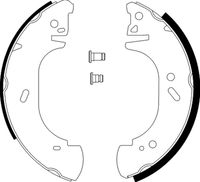 HELLA 8DB 355 001-371 - Juego de zapatas de frenos