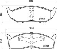 HELLA 8DB 355 014-971 - Juego de pastillas de freno