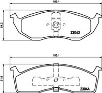 HELLA 8DB 355 007-941 - Juego de pastillas de freno