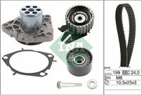 Schaeffler INA 530062830 - Bomba de agua + kit correa distribución