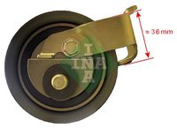 Schaeffler INA 531050020 - Polea tensora, correa dentada