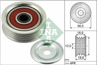 Schaeffler INA 531088710 - Polea tensora, correa poli V