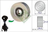 Schaeffler INA 532067610 - Polea inversión/guía, correa poli V