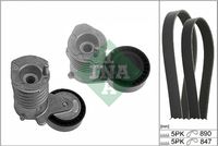 Schaeffler INA 529047710 - Juego de correas trapeciales poli V