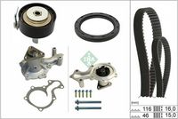 Schaeffler INA 530 0960 30 - Bomba de agua + kit correa distribución