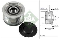 Schaeffler INA 535017010 - Rueda libre alternador