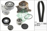 Schaeffler INA 529003930 - Bomba de agua + kit de correa poli V