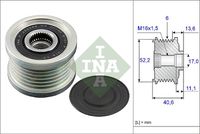 Schaeffler INA 535004410 - Rueda libre alternador