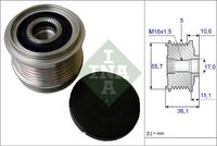 Schaeffler INA 535016110 - Rueda libre alternador