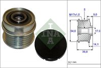 Schaeffler INA 535017110 - Rueda libre alternador