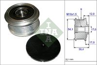 Schaeffler INA 535009010 - Rueda libre alternador