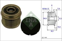 Schaeffler INA 535017610 - Rueda libre alternador