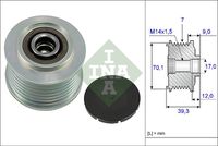 Schaeffler INA 535021410 - Rueda libre alternador