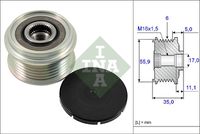 Schaeffler INA 535 0222 10 - Rueda libre alternador