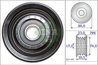Schaeffler INA 532058010 - Polea inversión/guía, correa poli V