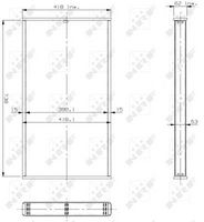 NRF 13102 - Panal del radiador, refrigeración del motor