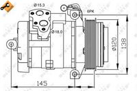 NRF 32698 - Compresor, aire acondicionado