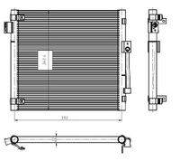 NRF 350447 - Condensador, aire acondicionado