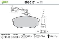 RIDEX 402B1584 - Juego de pastillas de freno