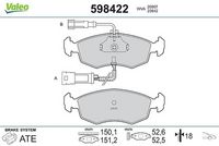 RIDEX 402B0877 - Juego de pastillas de freno