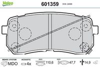 RIDEX 402B1022 - Juego de pastillas de freno