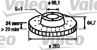 TRW DF4323 - Disco de freno