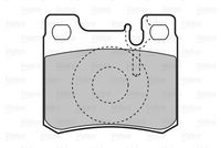 VALEO 601411 - Juego de pastillas de freno