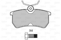 VALEO 598431 - Juego de pastillas de freno