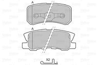 VALEO 598520 - Juego de pastillas de freno