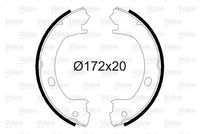 TRW GS8728 - Juego de zapatas de frenos, freno de estacionamiento