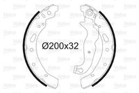 TRW GS8787 - Juego de zapatas de frenos